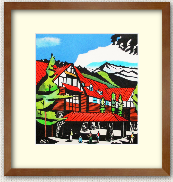 穂高連峰が見える上高地帝国ホテル | 山の絵つなぐサイトbyjRO