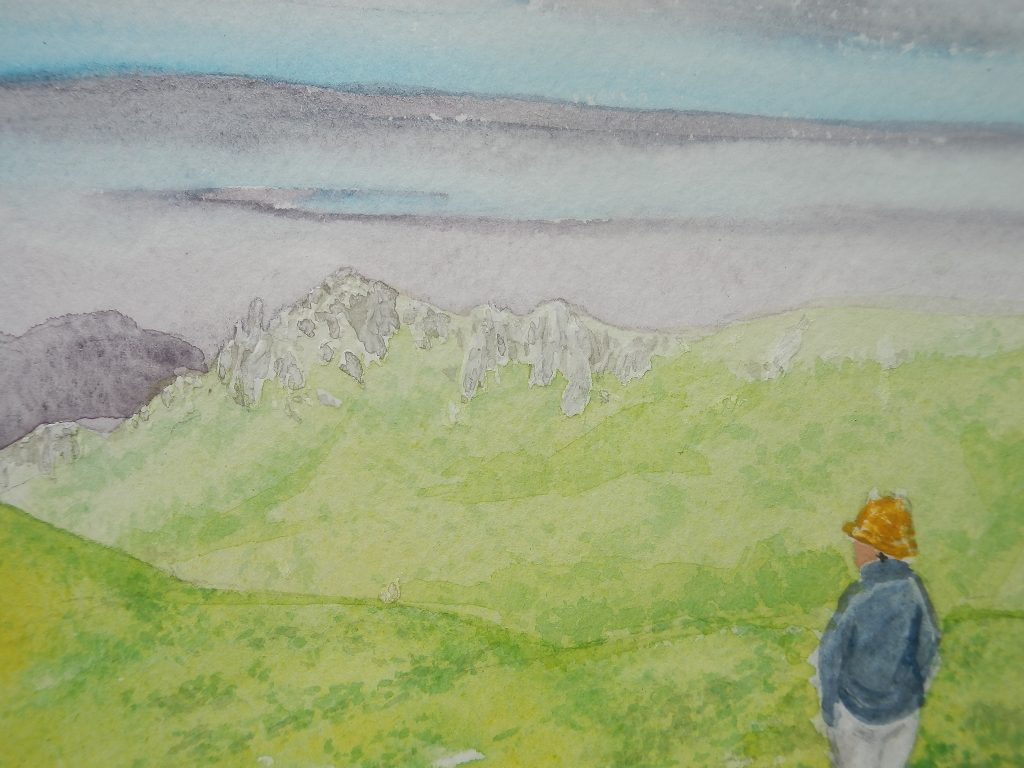 瑞牆山二点、甲斐駒ヶ岳一点の小品三点です。 | 山の絵つなぐサイトbyjRO